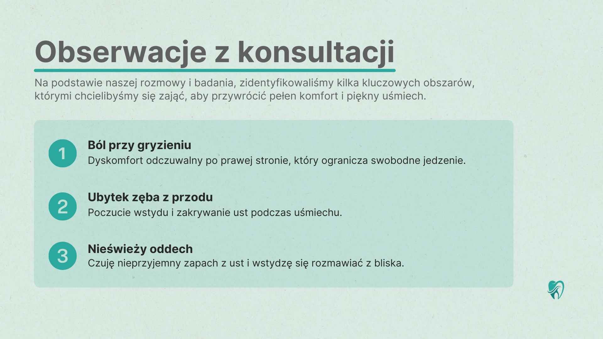 Strona z obserwacjami